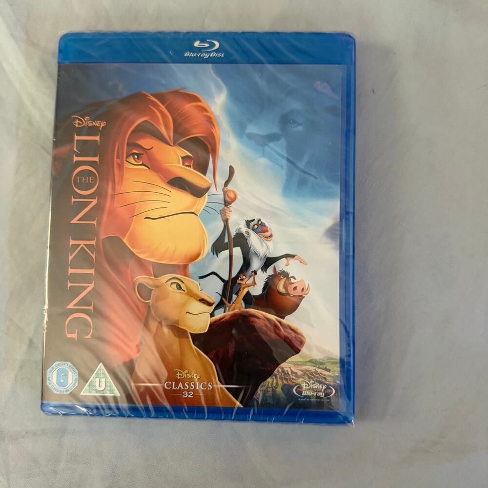 The Lion King Blu-ray Disney Classics 32 1994 Animated Sealed DVD Region B UK